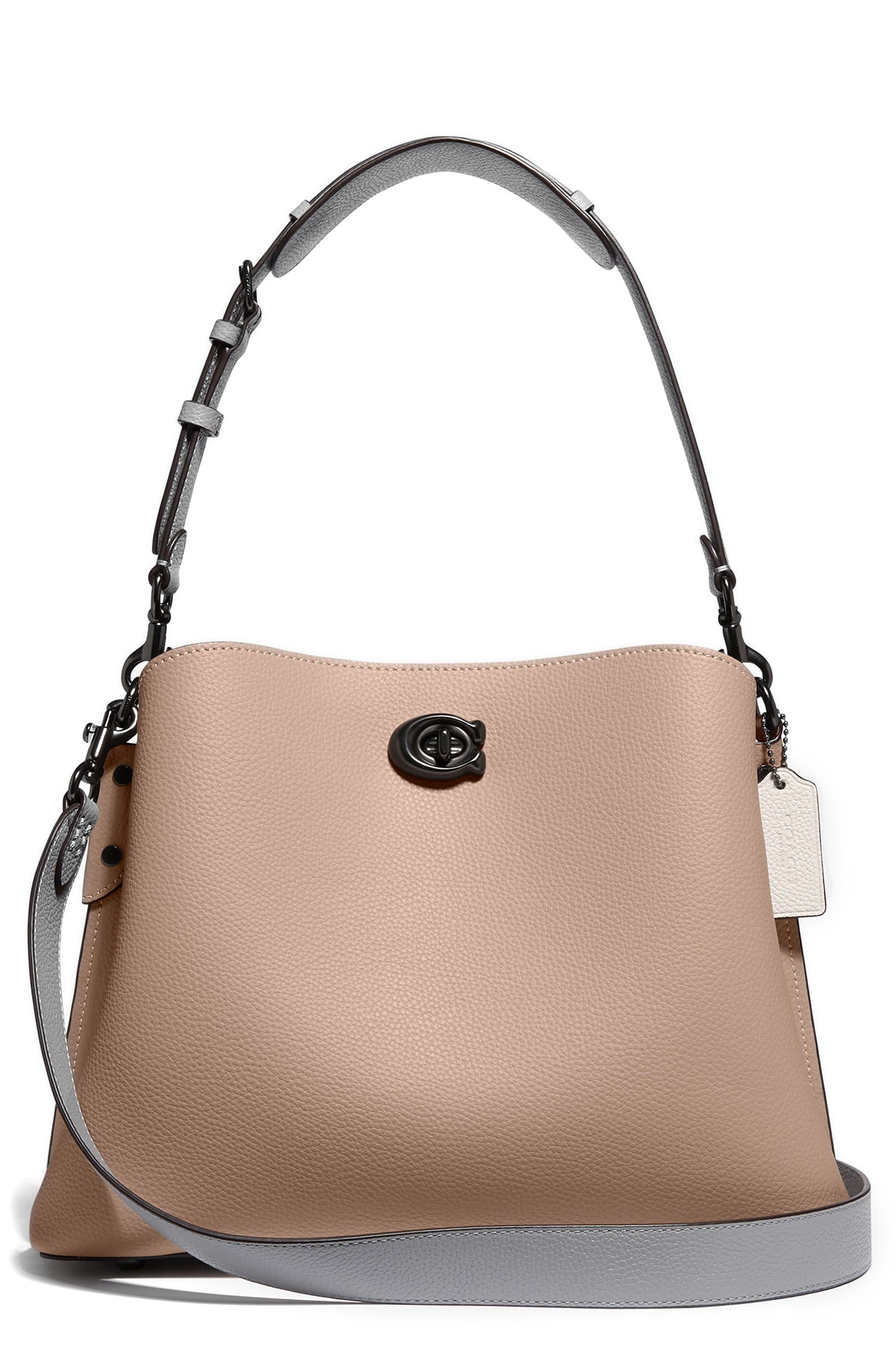Coach Color-Block Leather Willow Shoulder Bag