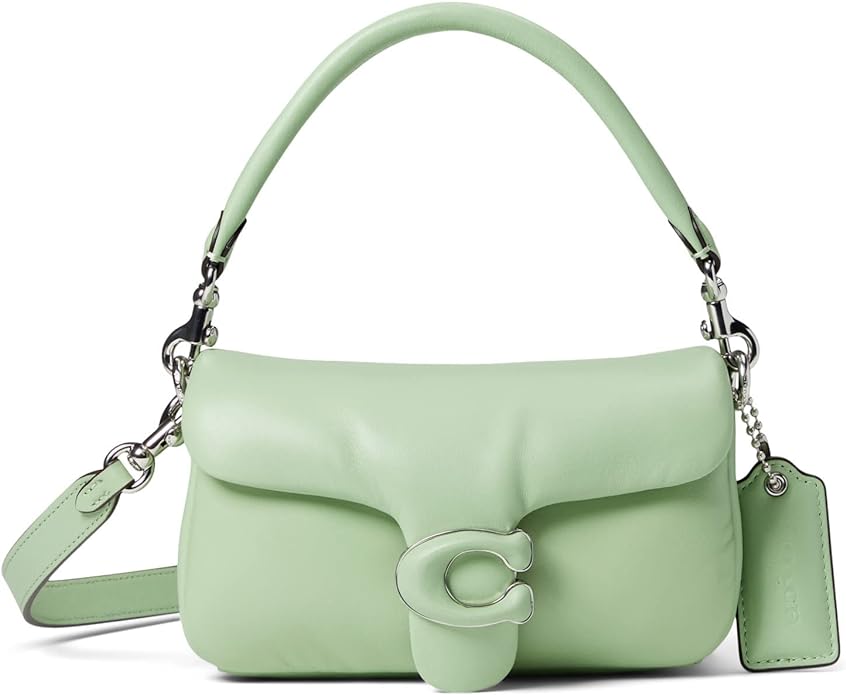 Coach Leather Covered C Closure Pillow Tabby Shoulder Bag 18