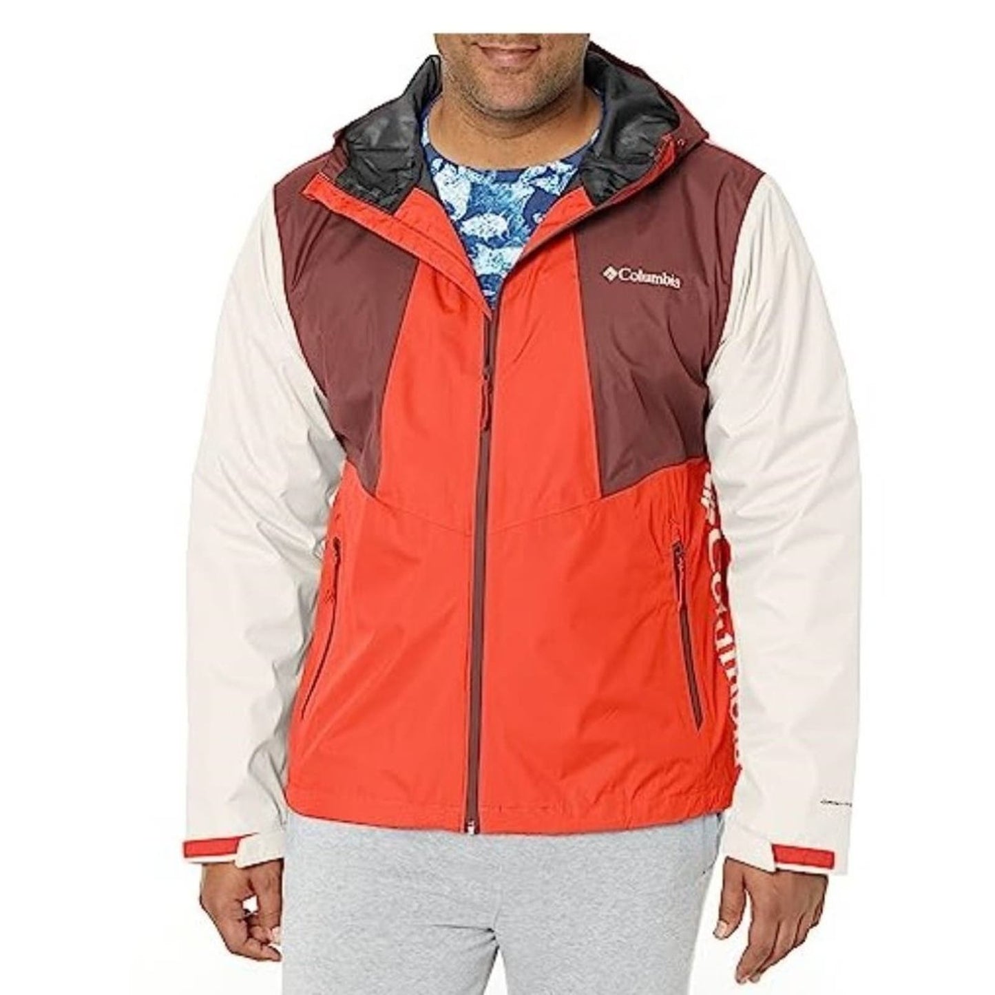 Columbia Men's Inner Limits II Jacket, Spicy/Light Raisin/Chalk, Small