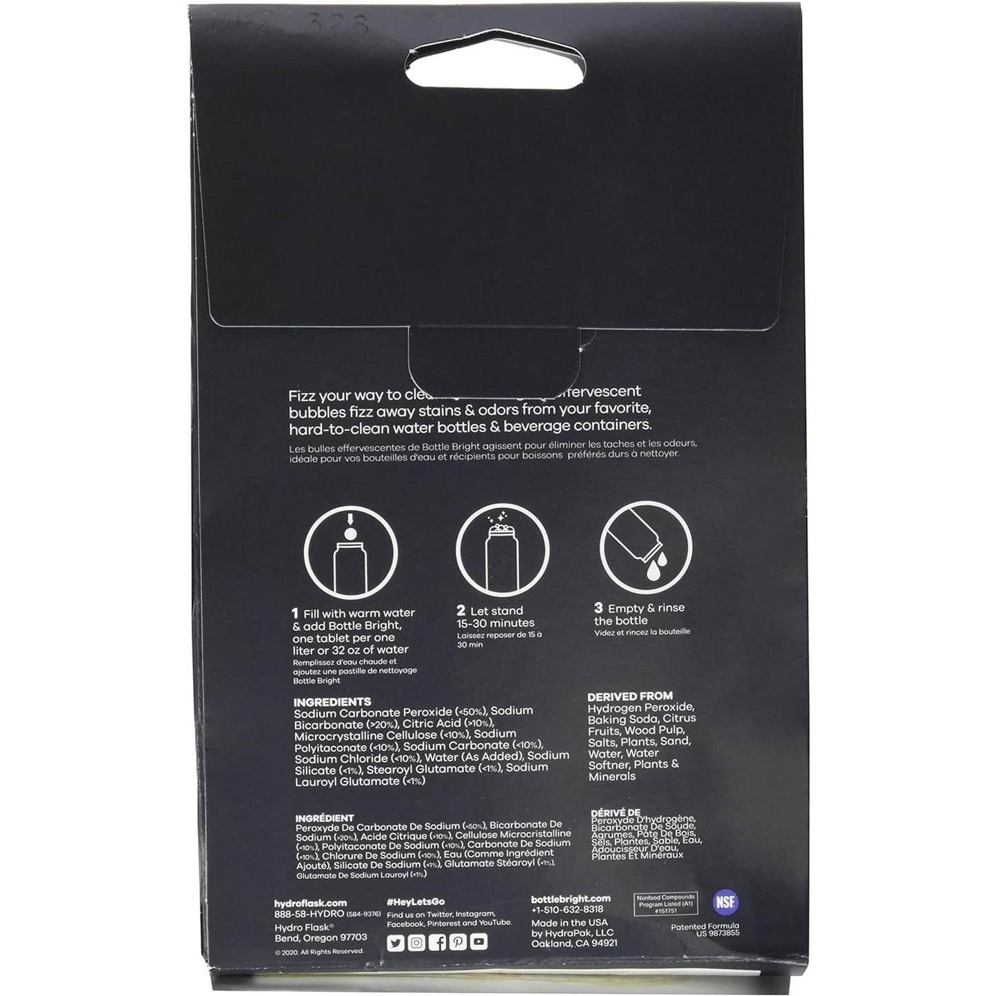 Brand new Hydro Flask Natural Cleaning Tablets, 15 Count