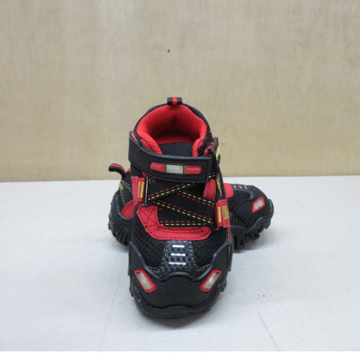 Skechers Kids Baby-Boy's Damager III-Fire Stopper Sneaker, Black/Red, 6 Medium US Toddler
