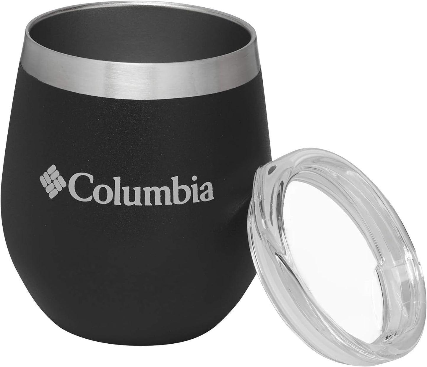 Columbia Insulated Stainless Steel Cocktail wine Tumbler Glass, 8oz With Lid