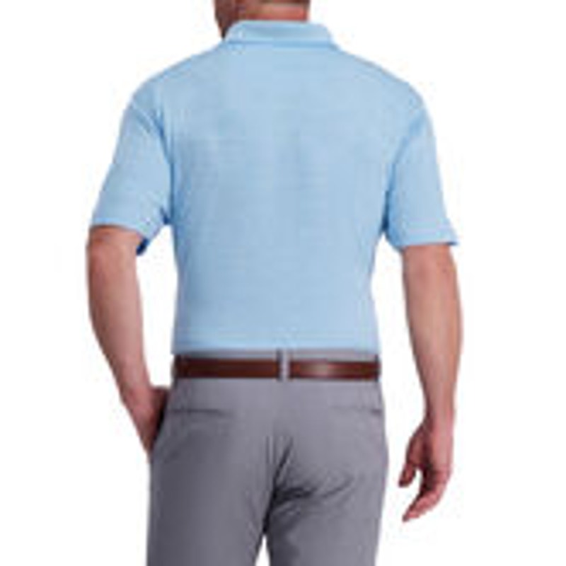 Brand new Haggar Cool 18® Pro Textured Golf Polo, Salt Water Blue, 2XLT