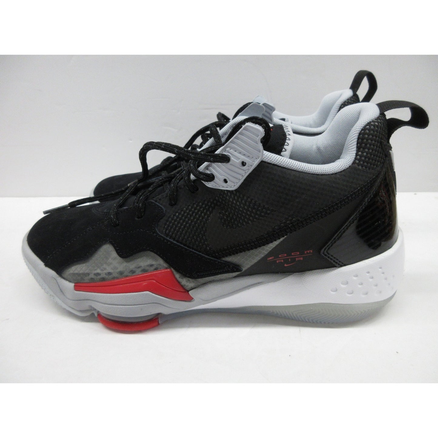Used Air Jordan authentic Men's Zoom 92 Basketball Sneakers - Black/Red, Size 9