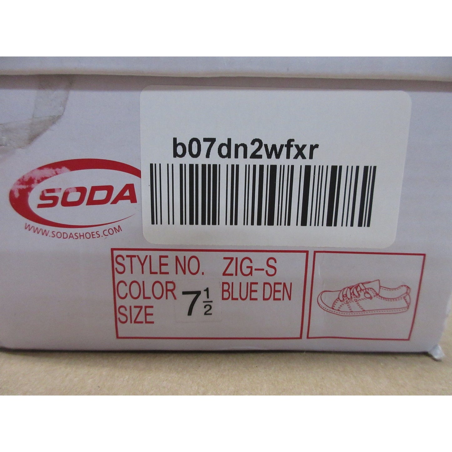 Like new Soda Zig-s Women's Casual Sneaker Shoes (Blue, Size 7.5 B(M) US)