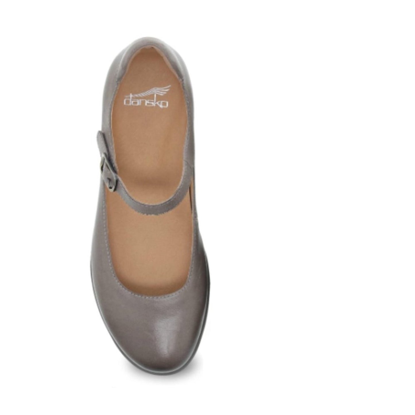 Dansko Women's Marcella Taupe Burnished Mary Jane 9.5-10 M US - Slip on, Comfort