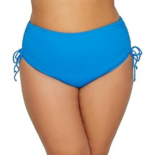 Brand new BEACH HOUSE Plus-Size High Waisted Bikini Bottom, Blue Crush, 20W