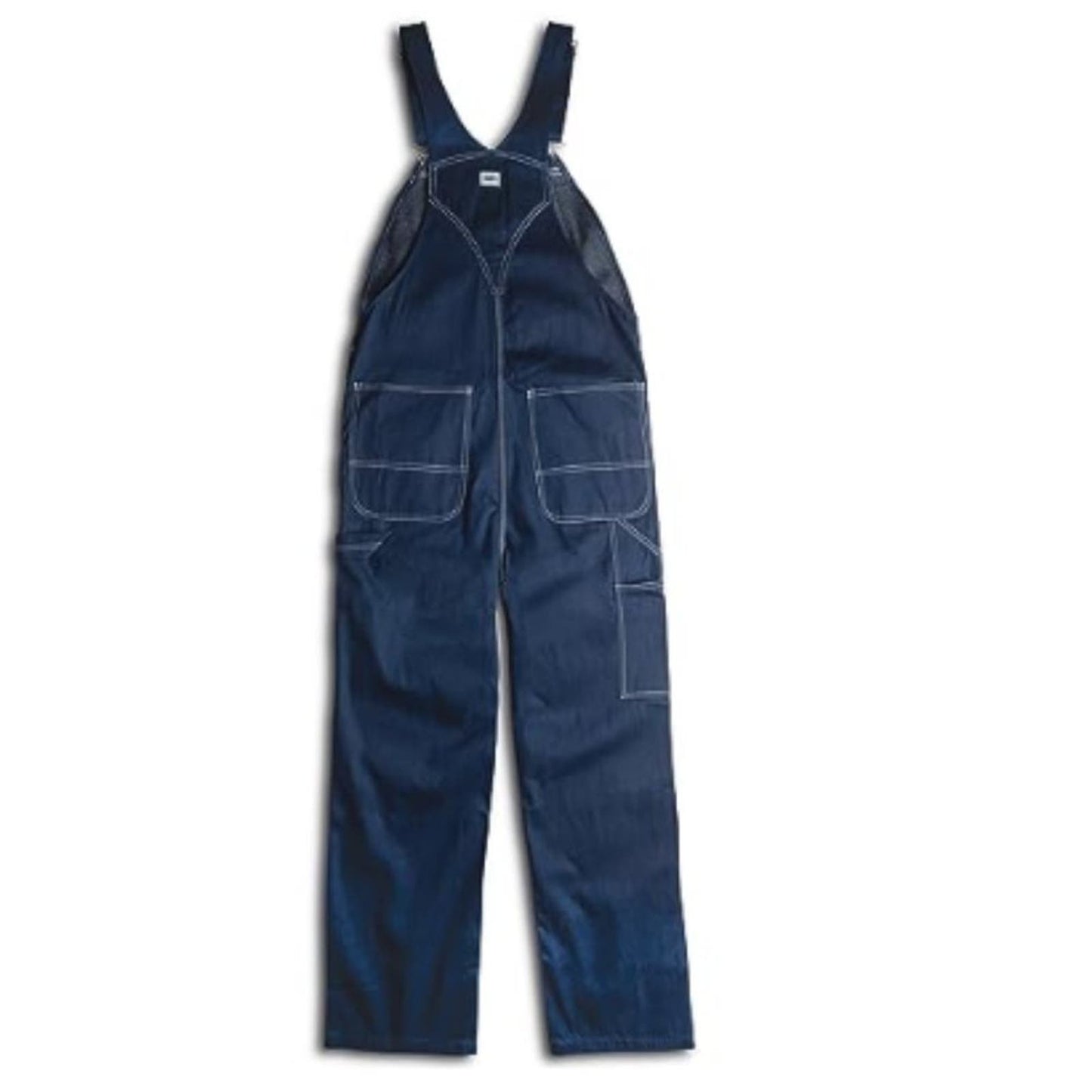 Walls mens Rigid Denim Bib overalls, Rigid Denim, 40W x 32L US