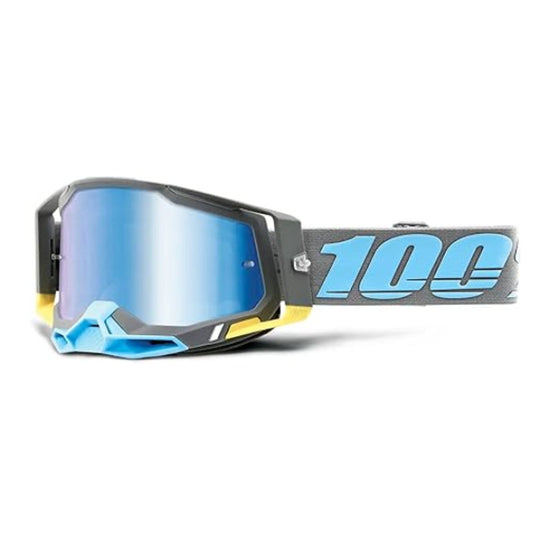 100% Racecraft 2 Adult Off-Road Motorcycle Goggles - Trinidad/Blue Mirror/OS