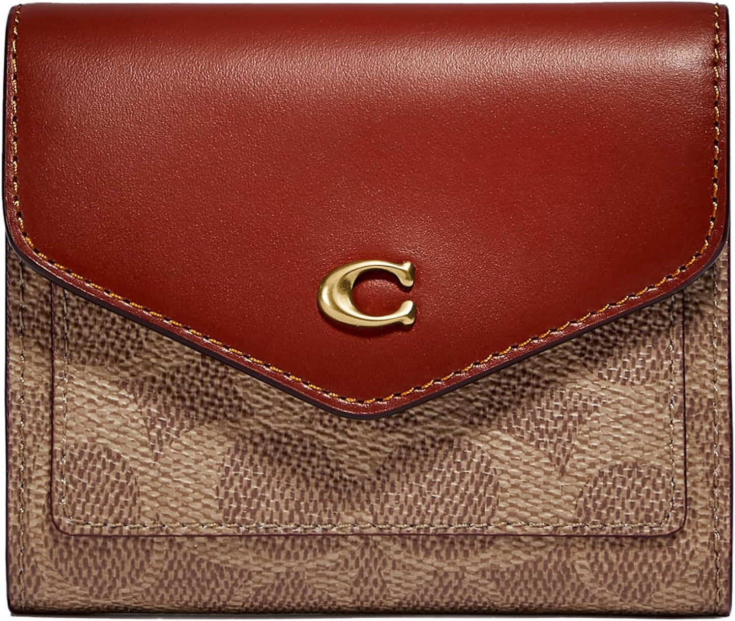 Coach Color-block Coated Canvas Signature Wyn Small Wallet