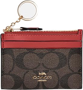 Coach Women's Mini Skinny ID Case with Key Ring