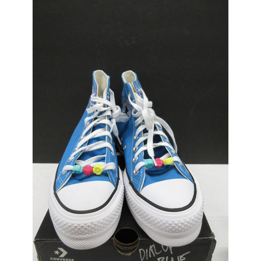 Brand new Converse Women's All Star Lift Platform Dial Up - Blue/White, Size 6.5