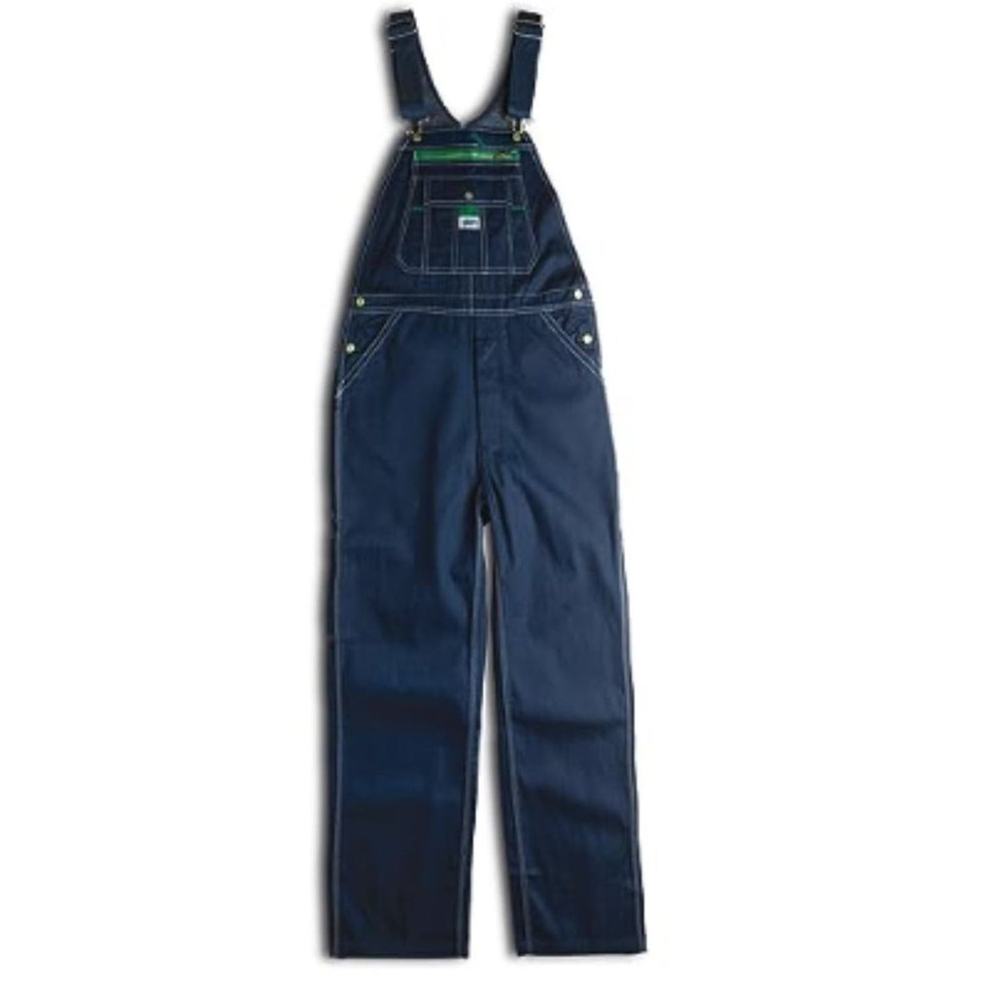 Walls mens Rigid Denim Bib overalls, Rigid Denim, 40W x 32L US