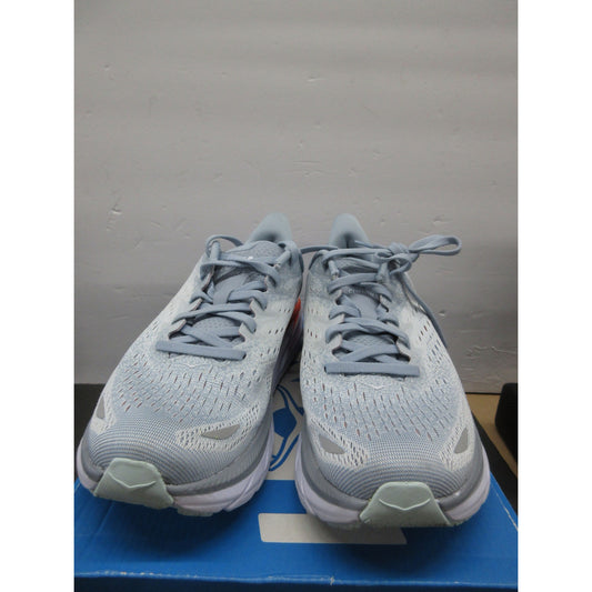 Used HOKA ONE ONE Women's Clifton 8 Mesh Trainers - Blue Fog/Plein Air, Size 8B US