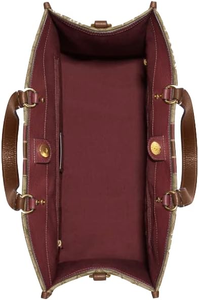 Coach Dempsey Tote 40 In Signature Jacquard With Stripe Patch