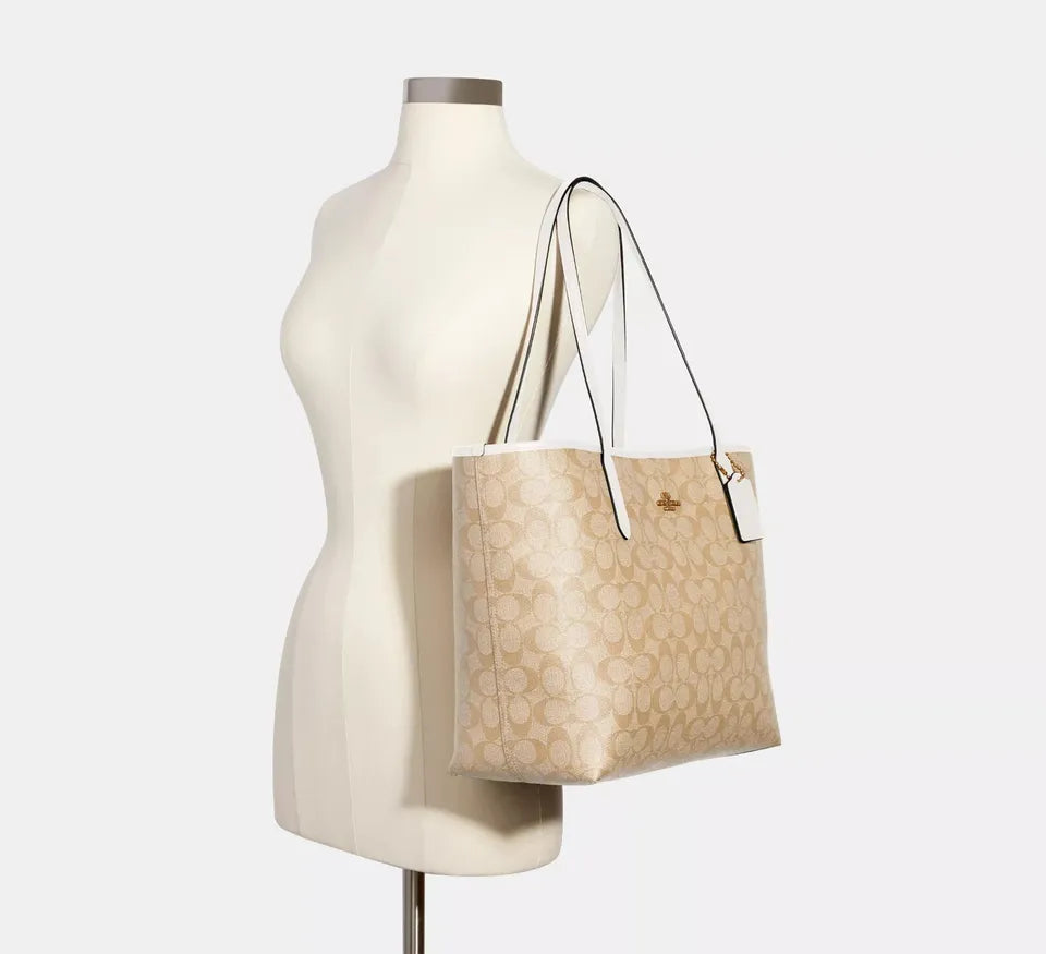 COACH WOMENS City Tote In Signature Canvas