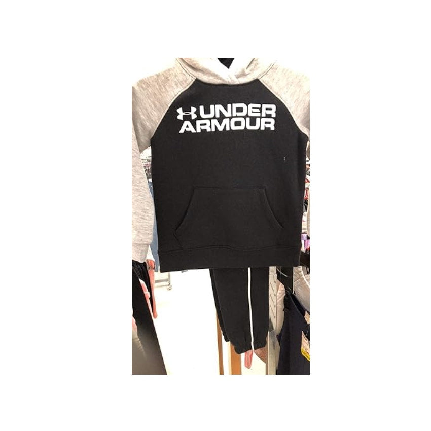 Brand new Under Armour Girls' Long Sleeve Fleece & Legging Set Black/Grey