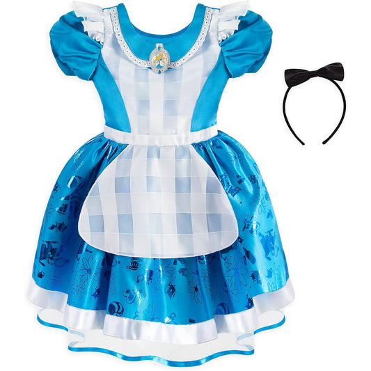 Brand new Disney Alice Costume for Girls – Alice in Wonderland (Size 4)