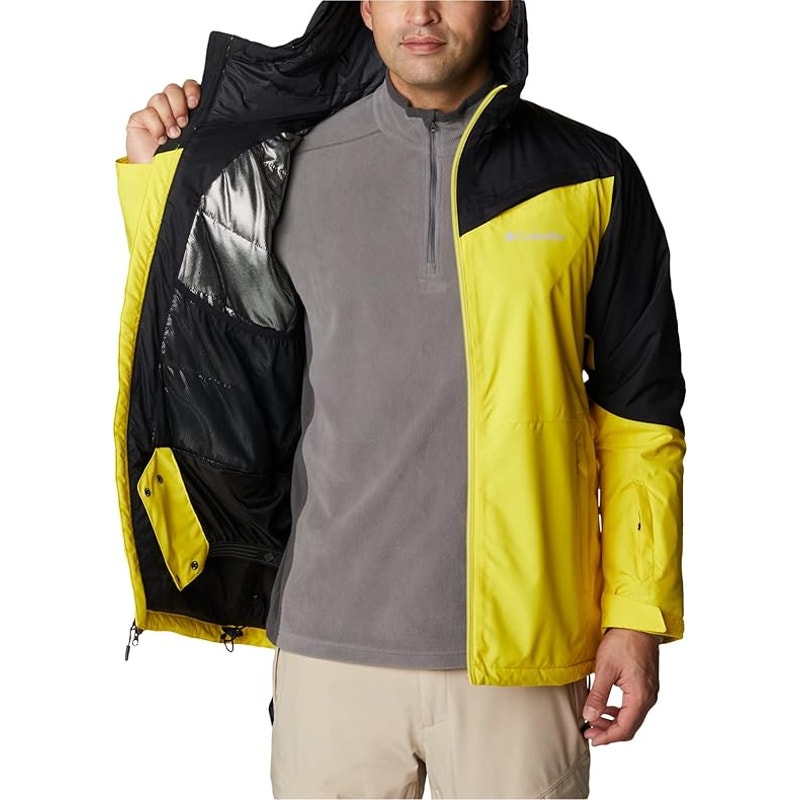 Brand new Columbia Men's Iceberg Point Jacket - Laser Lemon/Black, X-Large