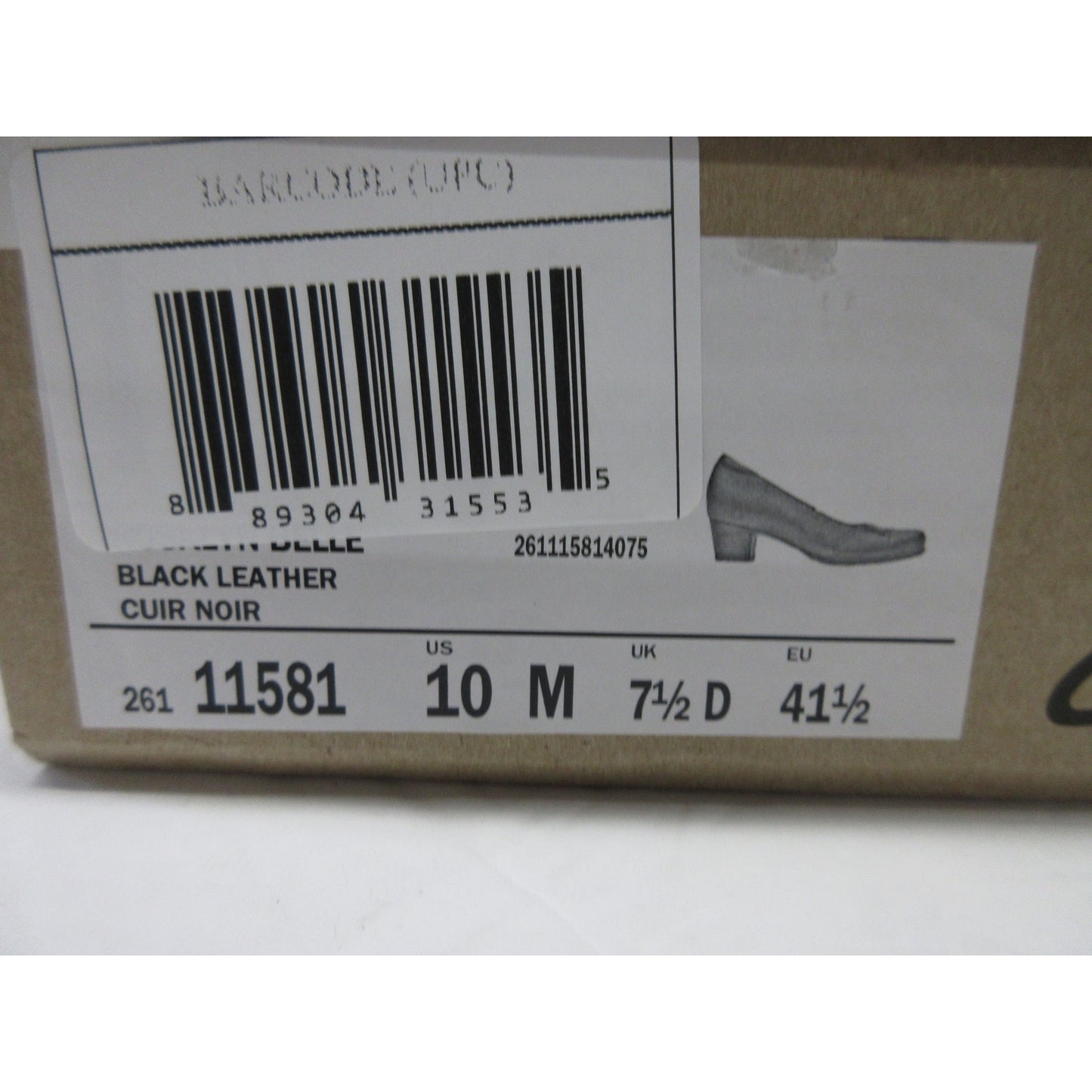 good condition Clarks Women's Rosalyn Belle Pumps, Black Leather, Size 10 B(M)US