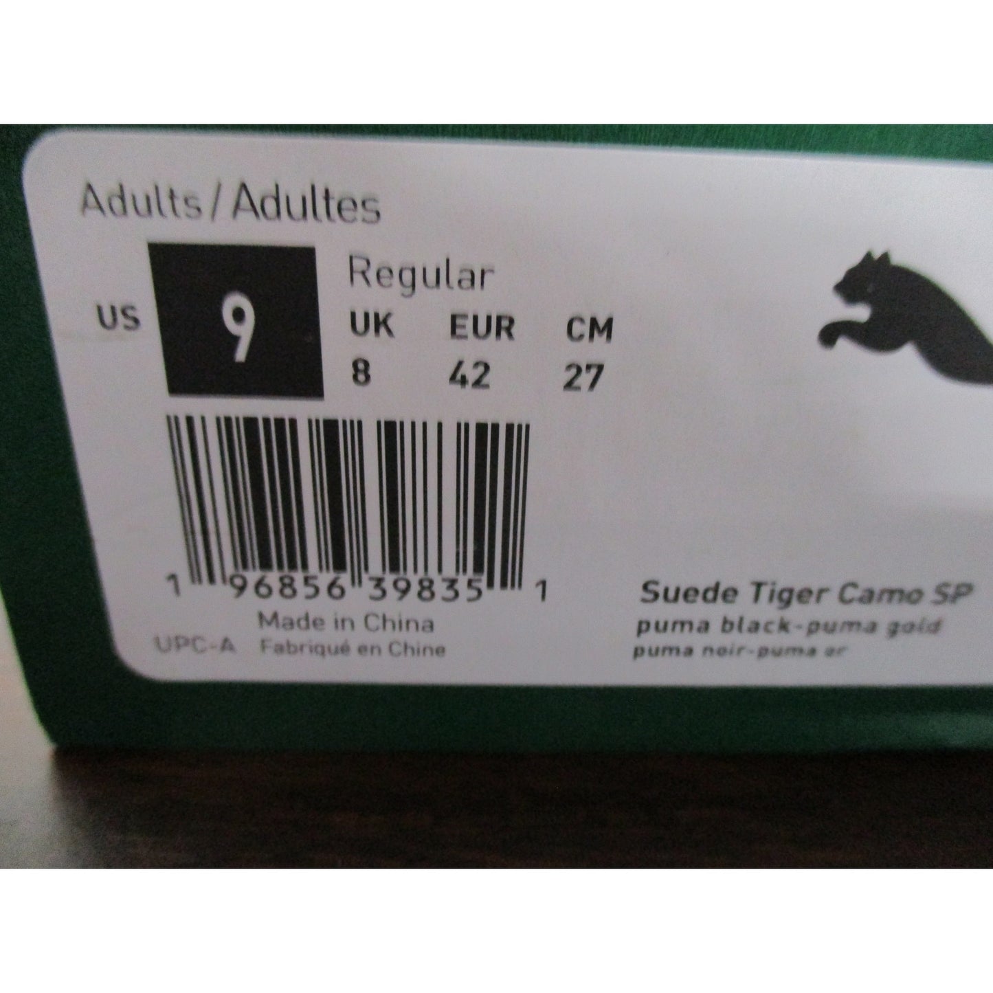 Brand new Puma Suede Tiger-Camo Sp 9 For Men