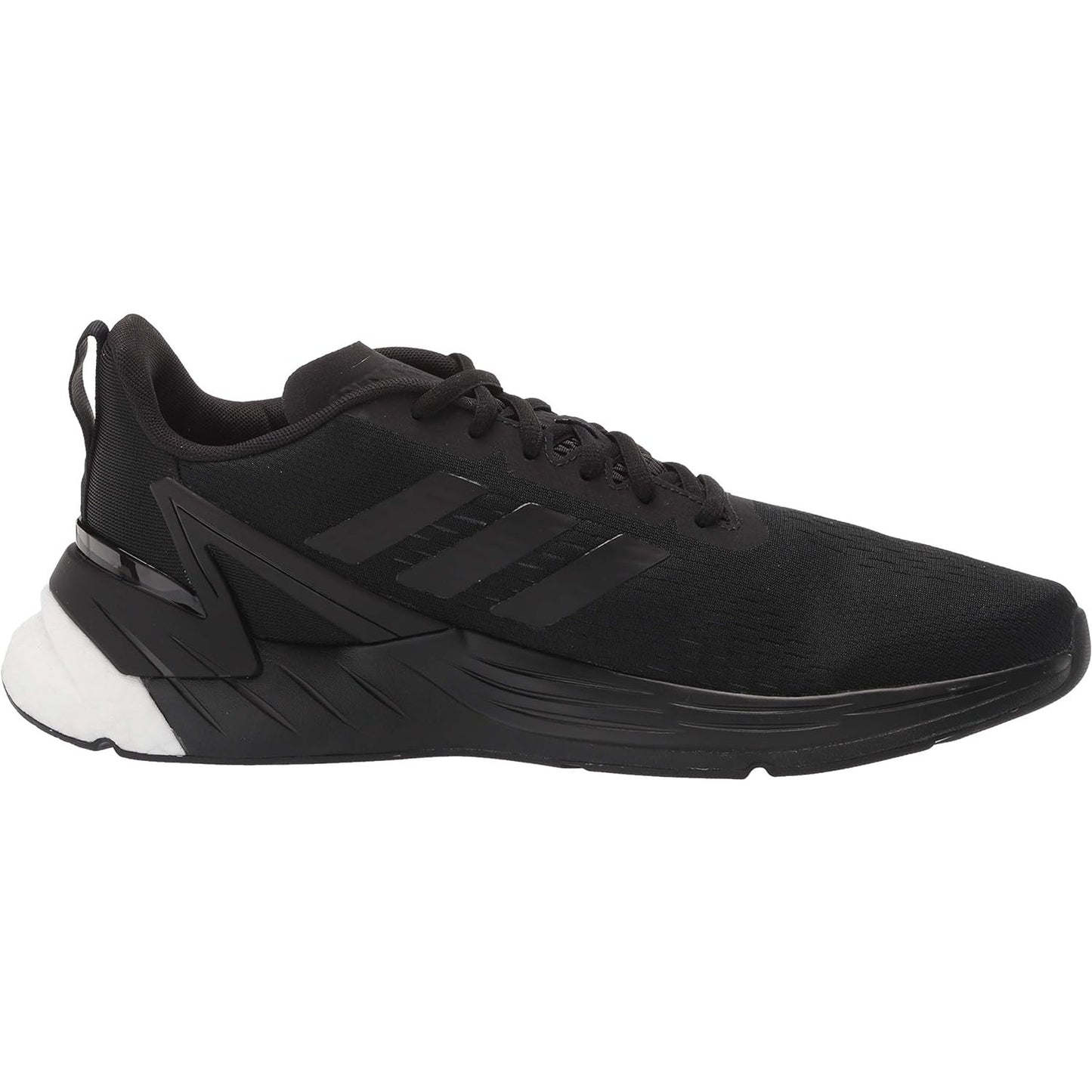 Brand new adidas Men's Response Super Running Shoe, Black/Black/Grey - Size 7 US