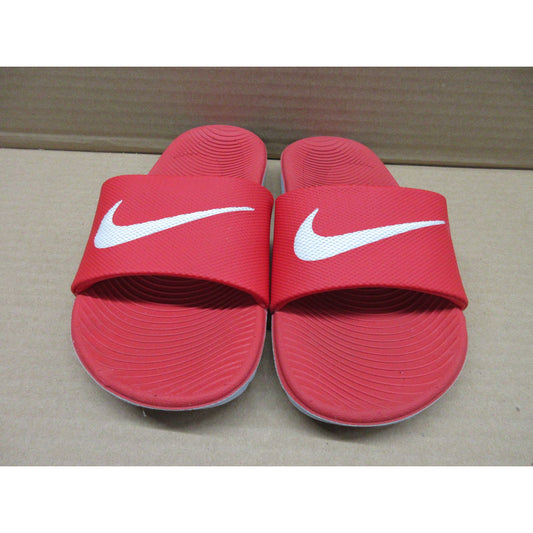 Nike Unisex-Child Kawa Slide (GS/PS) Sandal, University red/White, 1Y Regular US Little Kid