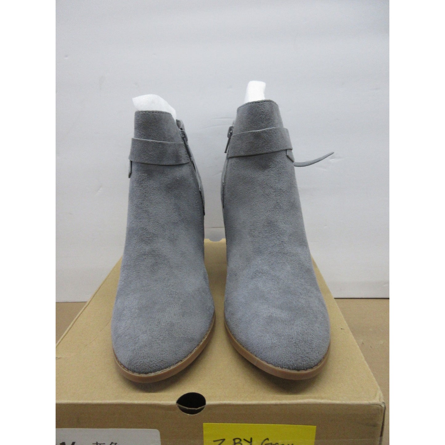 Brand new authentic ZBY Grey  ankle Boots for Women Size 9.5