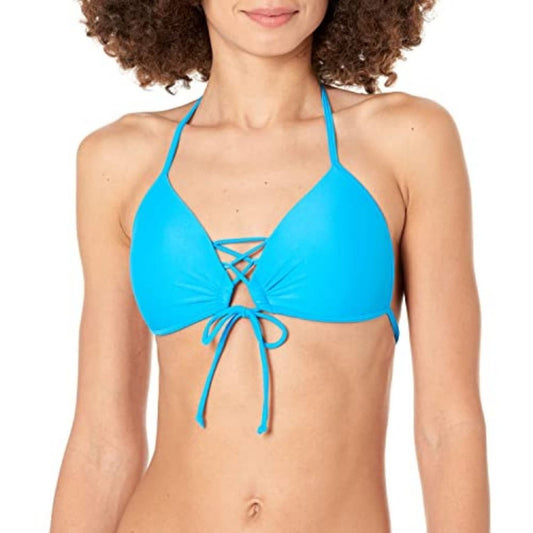 Body Glove Women's Standard Smoothies Baby Love Solid Bikini Top, Coastal, Large