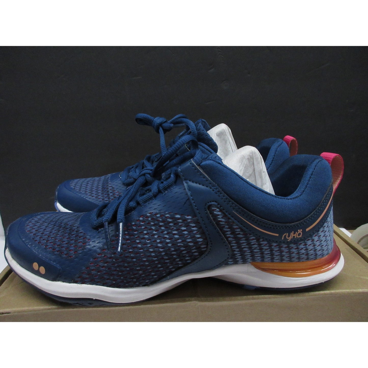 Used authentic Ryka Women's Graphite Training Shoe - Navy, Size 7 US