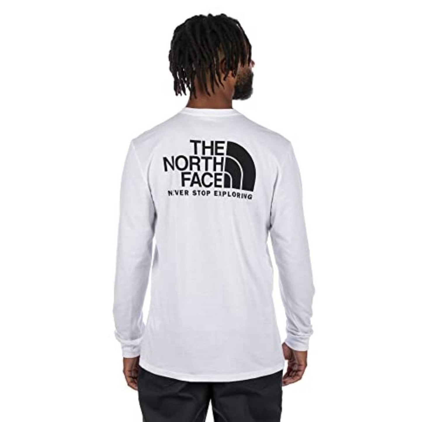 The NORTH FACE Men's Long Sleeve Throwback Tee, TNF White, 3X-Large