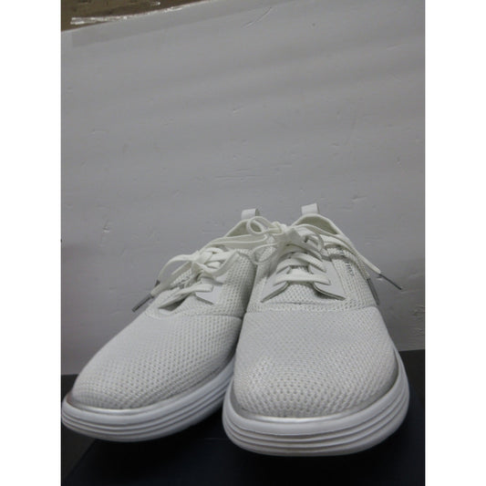 Used Cole Haan Women's GRANDSPORT Journey Sneaker -Optic White Knit/Chalk ,7.5