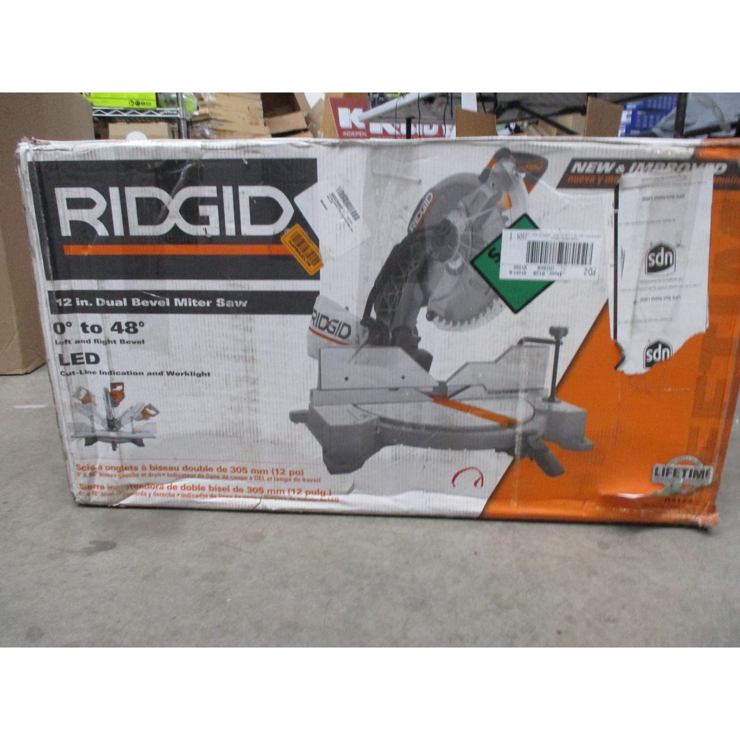 RIDGID 15 Amp Corded 12 in. Amp Corded Saw with LED