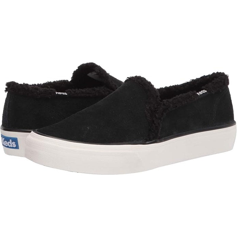 Women's Keds Double Decker Suede/Shearling Slip-on, Size: 5.5 M