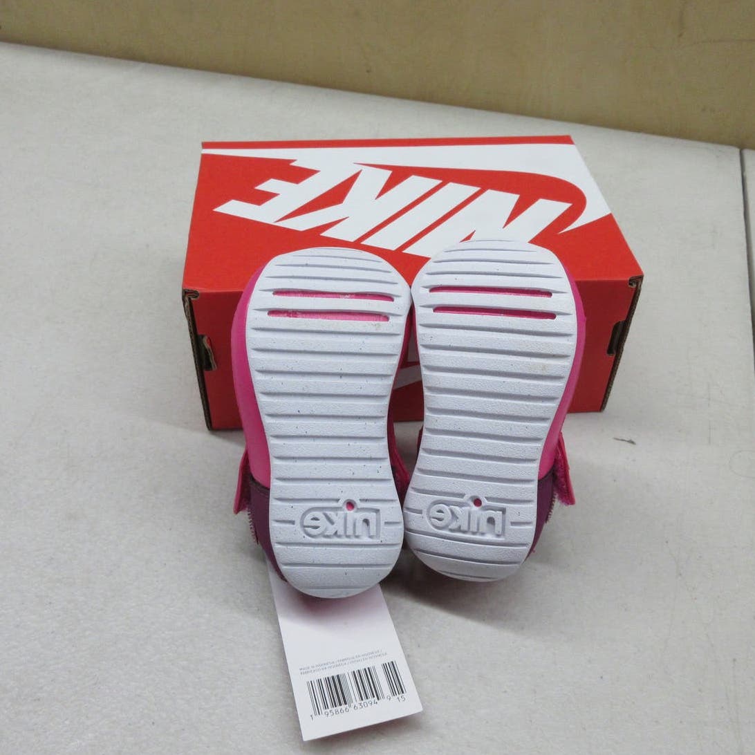 NWT Nike Girls Nike Sunray Protect 3 - Girls' Toddler Running Shoes Pink Prime/Kumquat/White Size 4.0