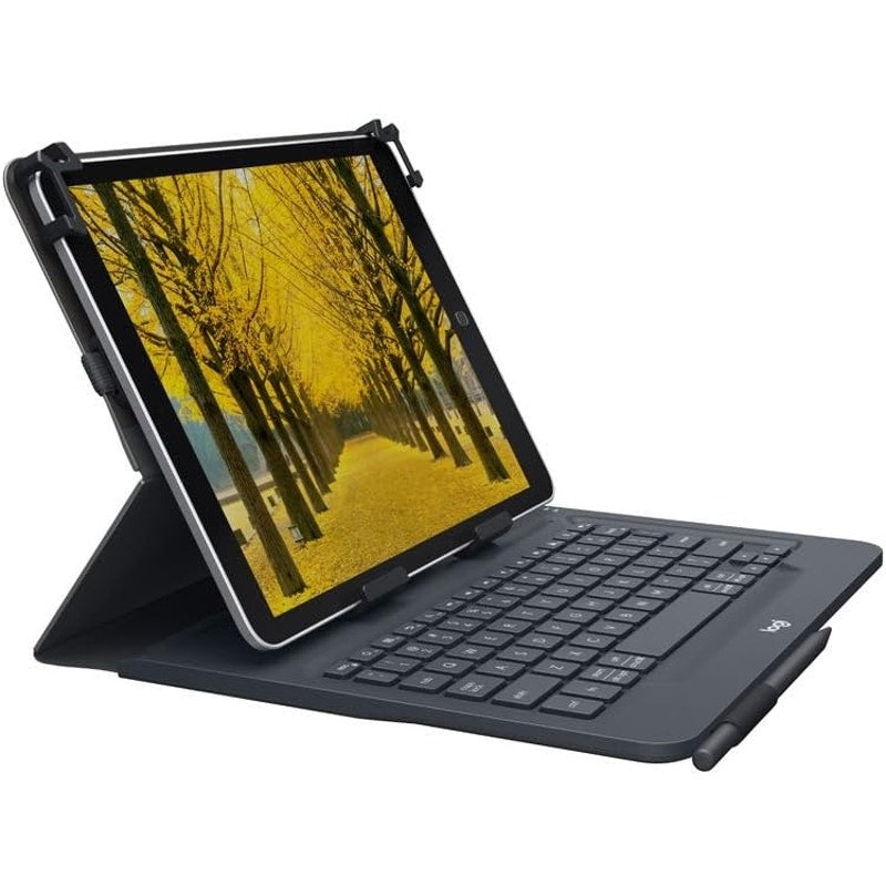 Logitech Universal Folio with Integrated Bluetooth Keyboard - Black, for 9-10" Tablets