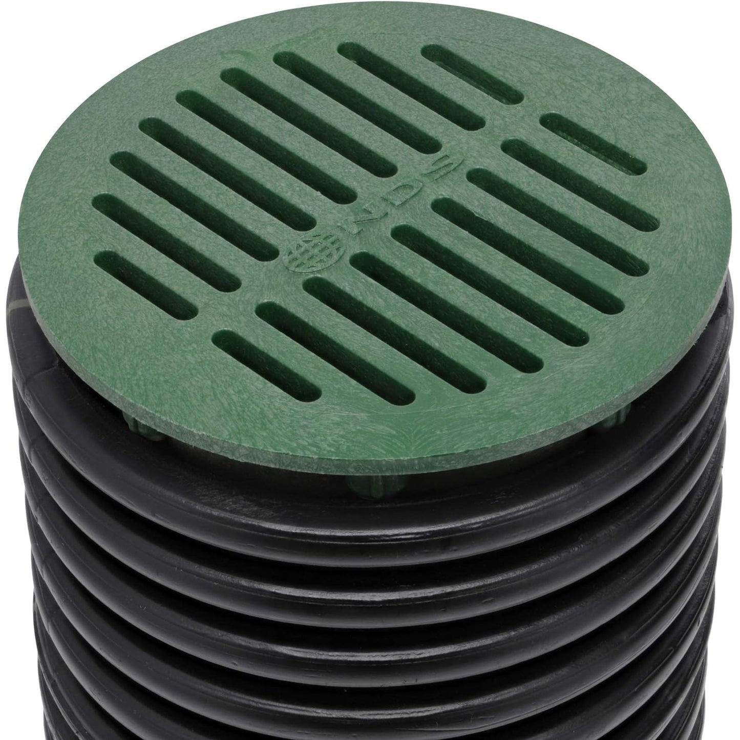 Brand new NDS 50 6-Inch Round Grate Drain Cover in Green