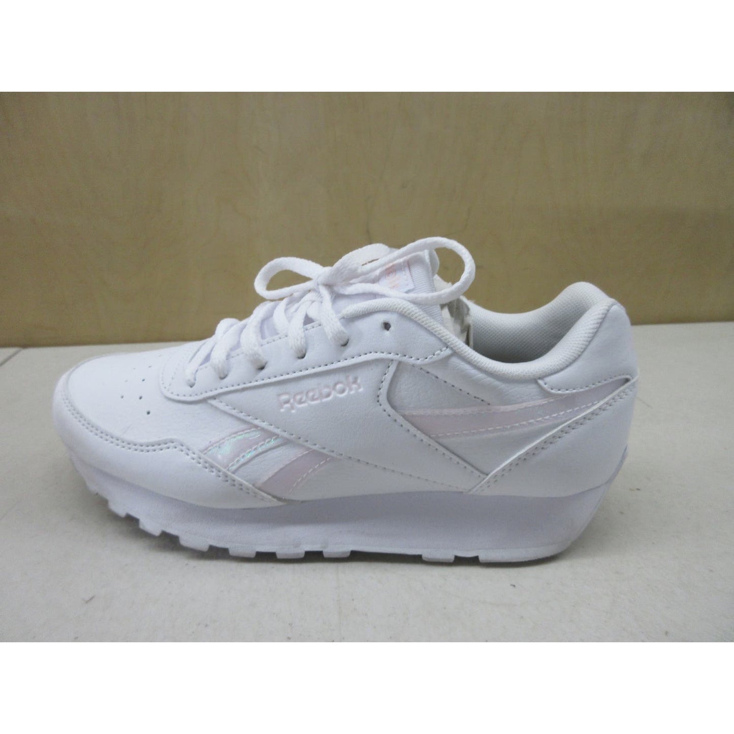 Reebok Women's Rewind Run Sneaker, White/Porcelain Pink, 8