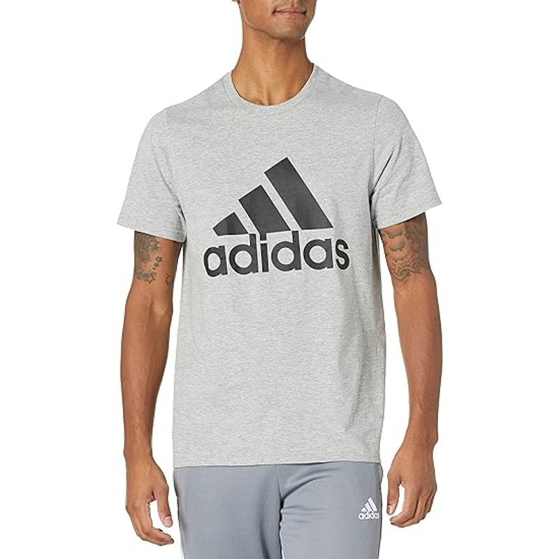 Brand new Adidas Men's Badge of Sport Tee - Medium Grey Heather, X-Large