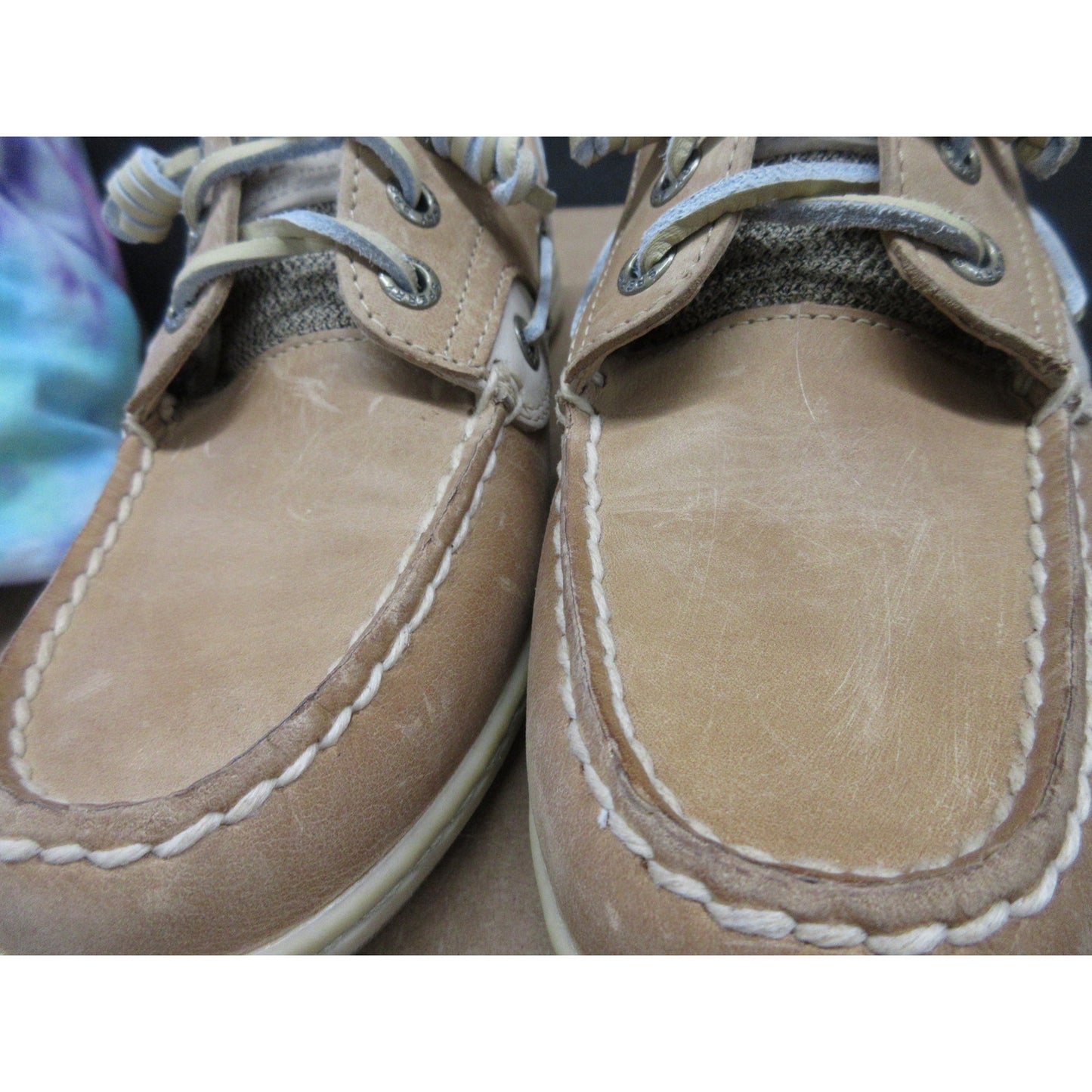 Used Sperry Women's Songfish Boat Shoe - Linen Oat, Size 6 Wide