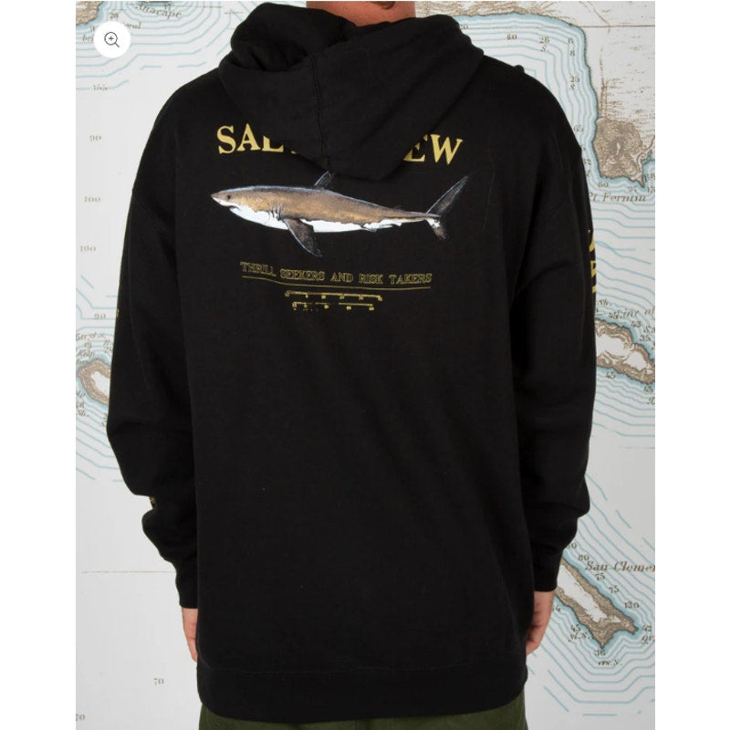 Salty Crew Men's Sport Hoodie, Black, X-Large