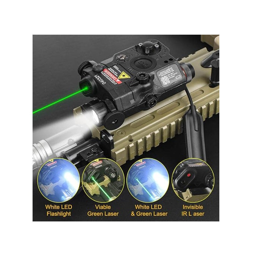 Brand new NOBUHIRO Airsoft PEQ 15 Laser Sight, IR Laser +Green Laser