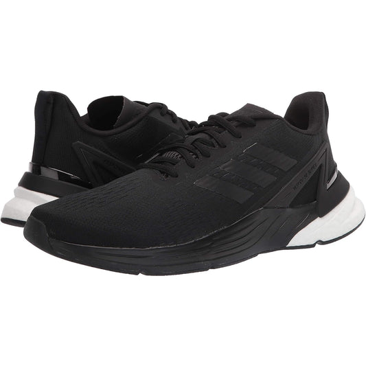 Brand new adidas Men's Response Super Running Shoe, Black/Black/Grey - Size 7 US