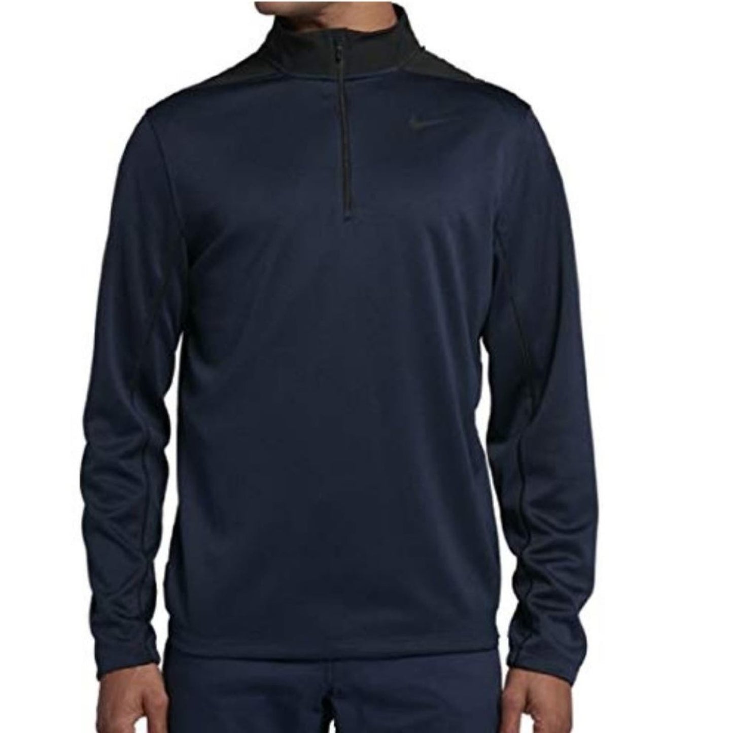 Nike Dry Core Half-Zip Men's Golf Top (Obsidian/Black, 2XL)