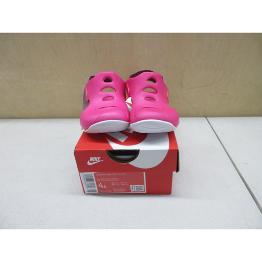 NWT Nike Girls Nike Sunray Protect 3 - Girls' Toddler Running Shoes Pink Prime/Kumquat/White Size 4.0
