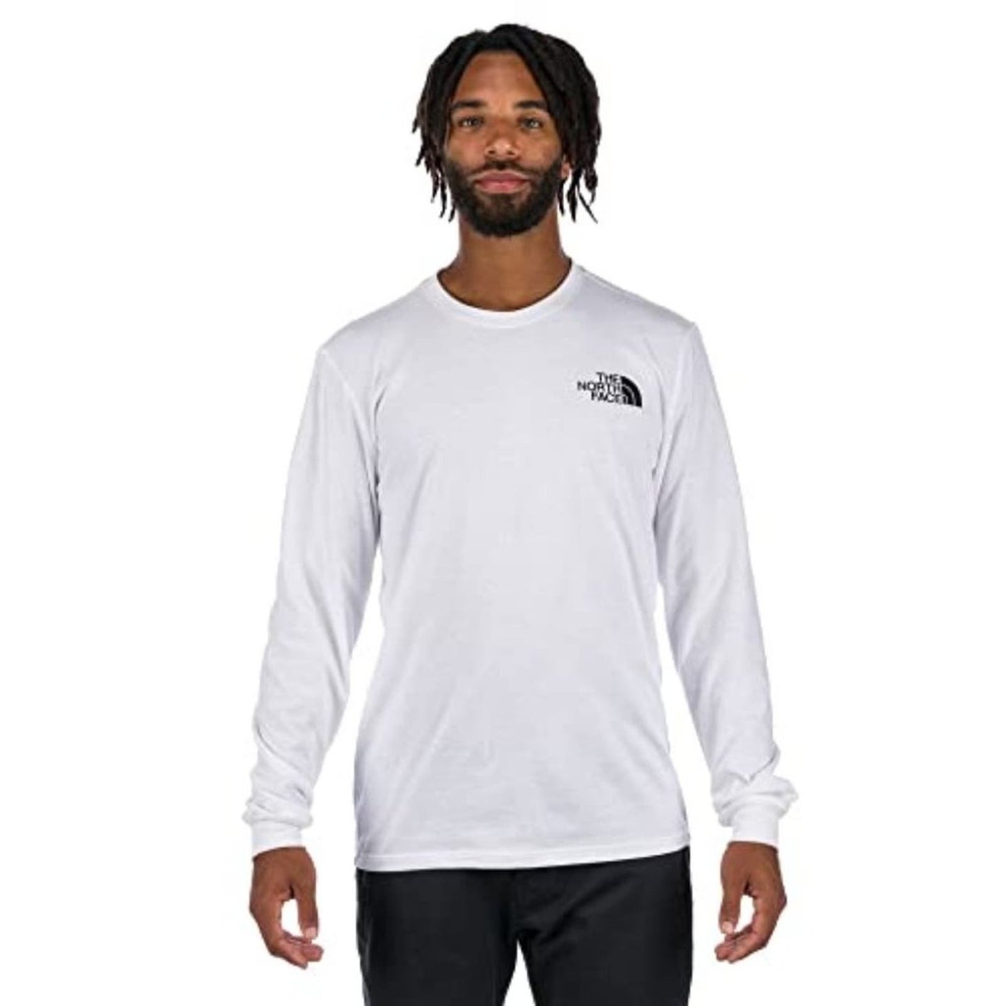 The NORTH FACE Men's Long Sleeve Throwback Tee, TNF White, 3X-Large