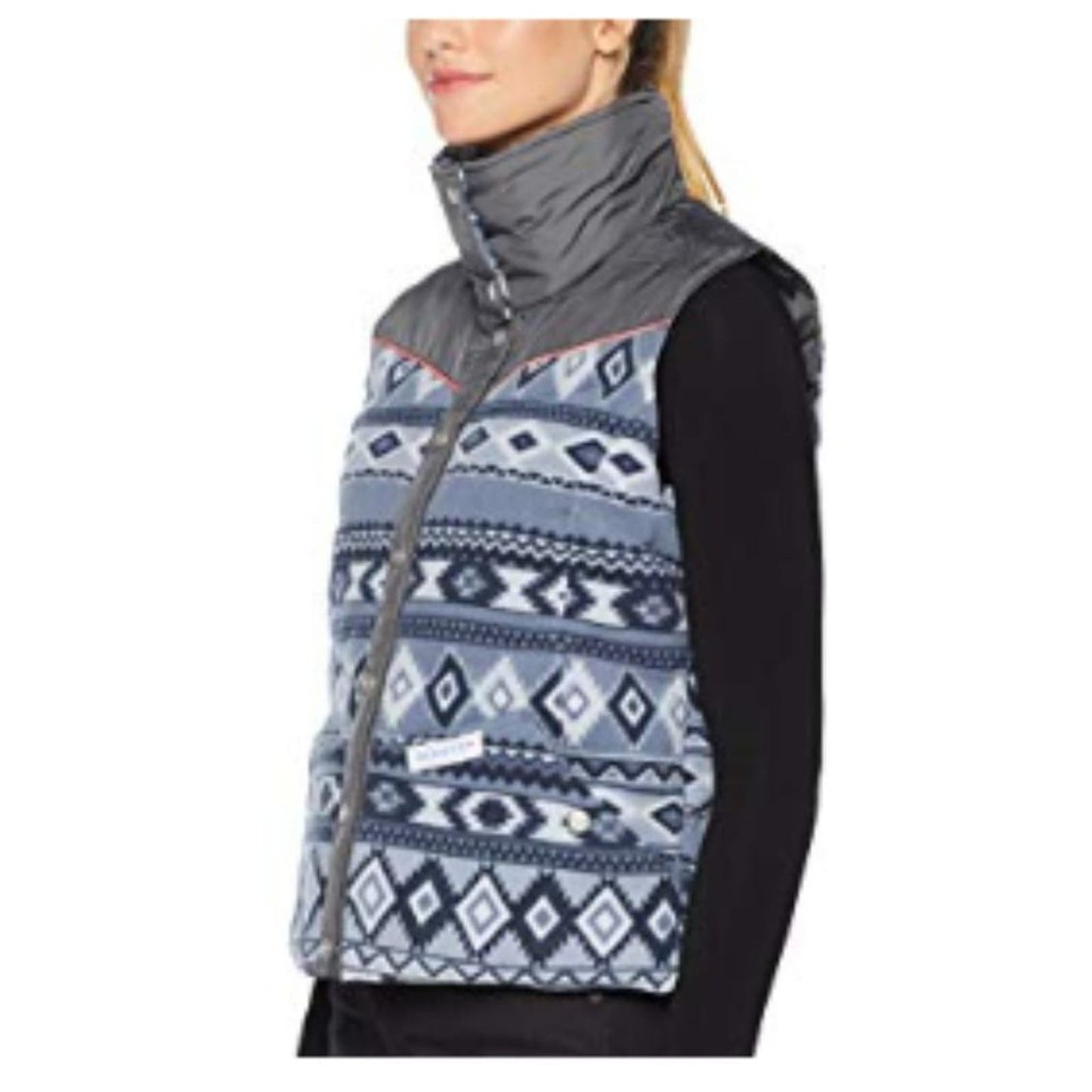 Obermeyer Carson Down Vest Gunsmoke Print XL for women