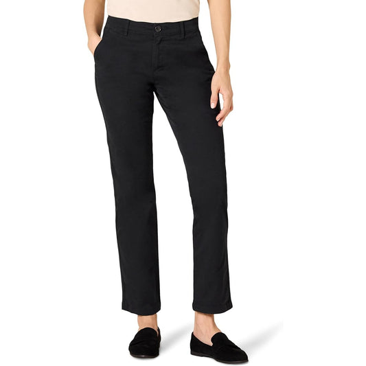 Brand new Amazon Essentials Women's Curvy Straight-Fit Chino Pant, Black, 20