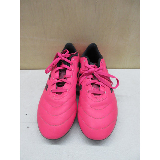 Adidas Goletto VIII Firm Ground Soccer Shoe,Pink/Black, 5.5 Unisex Big Kid-good condition