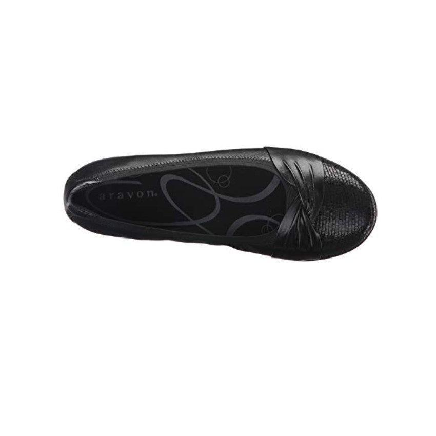 Brand new Aravon Women's Andrea-AR Ballet Flat, Black, Size 6.5 2E US